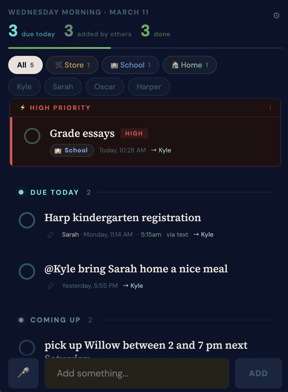 ADHDoIt task list